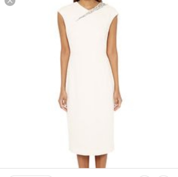 armour embellished bodycon dress